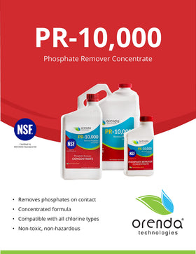 Orenda PR-10000-QT in-use image demonstrates precipitate formation ready for filtration.