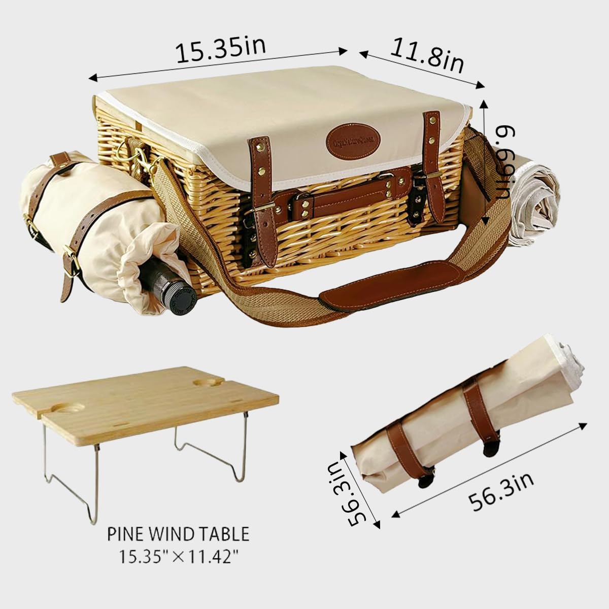 OrgaNatureQueen insulated compartment keeps food and drink at the right temperature