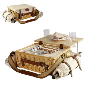 OrgaNatureQueen picnic basket for two, ready for a scenic outdoor meal