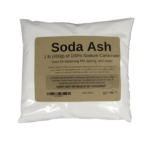 Organic Cotton Plus Soda Ash bottle pour for dyeing with quick dissolution and even coverage