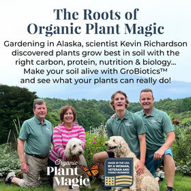 Organic Plant Magic fruit trees and shrubs benefiting from balanced nutrition