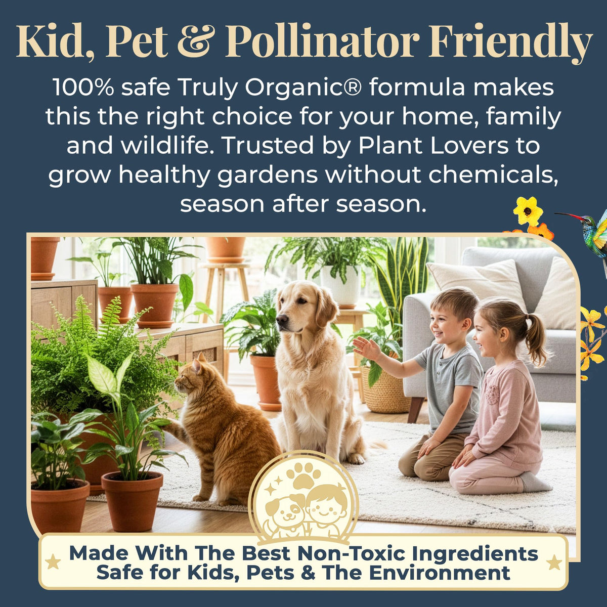 Organic Plant Magic herbs and greens with robust, healthy leaves