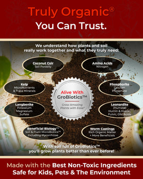 Organic Plant Magic natural coconut coir mix for enriched soil health
