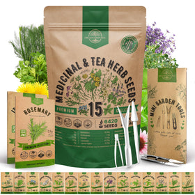 Organo Republic 15-seed variety pack in a waterproof bag for easy storage and sowing