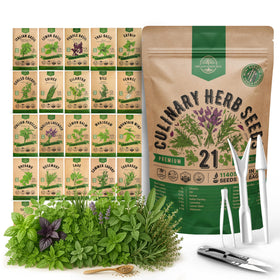 Organo Republic 21 culinary herbs seeds pack for versatile home gardening.