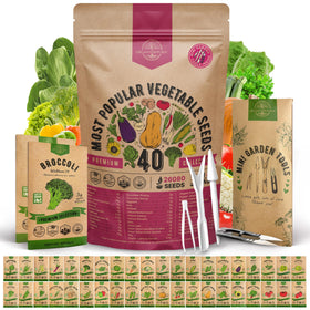 Organo Republic 40-seed pack in a waterproof bag for bulk home gardening