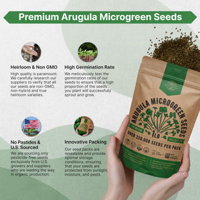 Organo Republic arugula made in USA supports a family-owned business