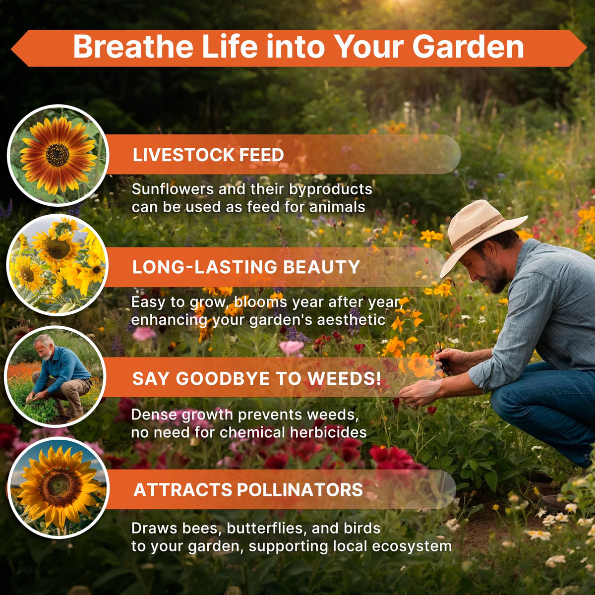Organo Republic easy-to-grow seeds for indoor trays or outdoor beds