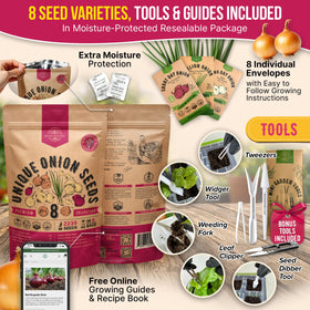 Organo Republic gardening kit contents include tools for easy seed starting.