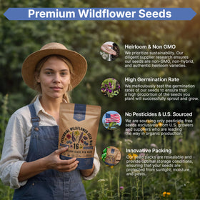 Organo Republic resealable packets preserve seed viability up to three years for future planting.