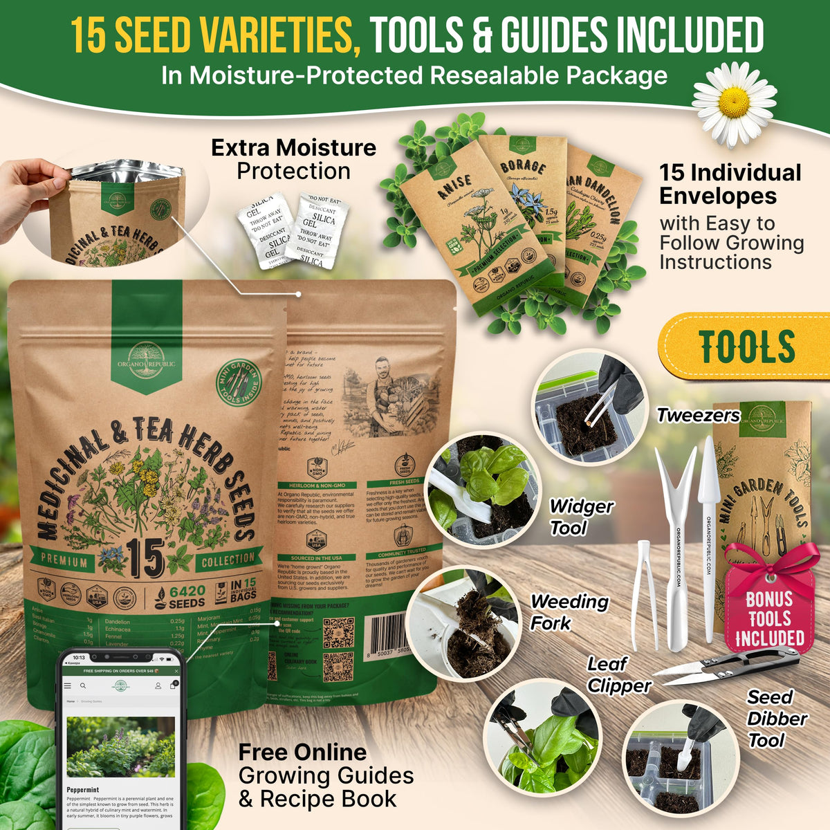 Organo Republic indoor-outdoor garden setup supports year-round herb growing