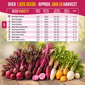 Organo Republic mini gardening tools included for easy beet planting.