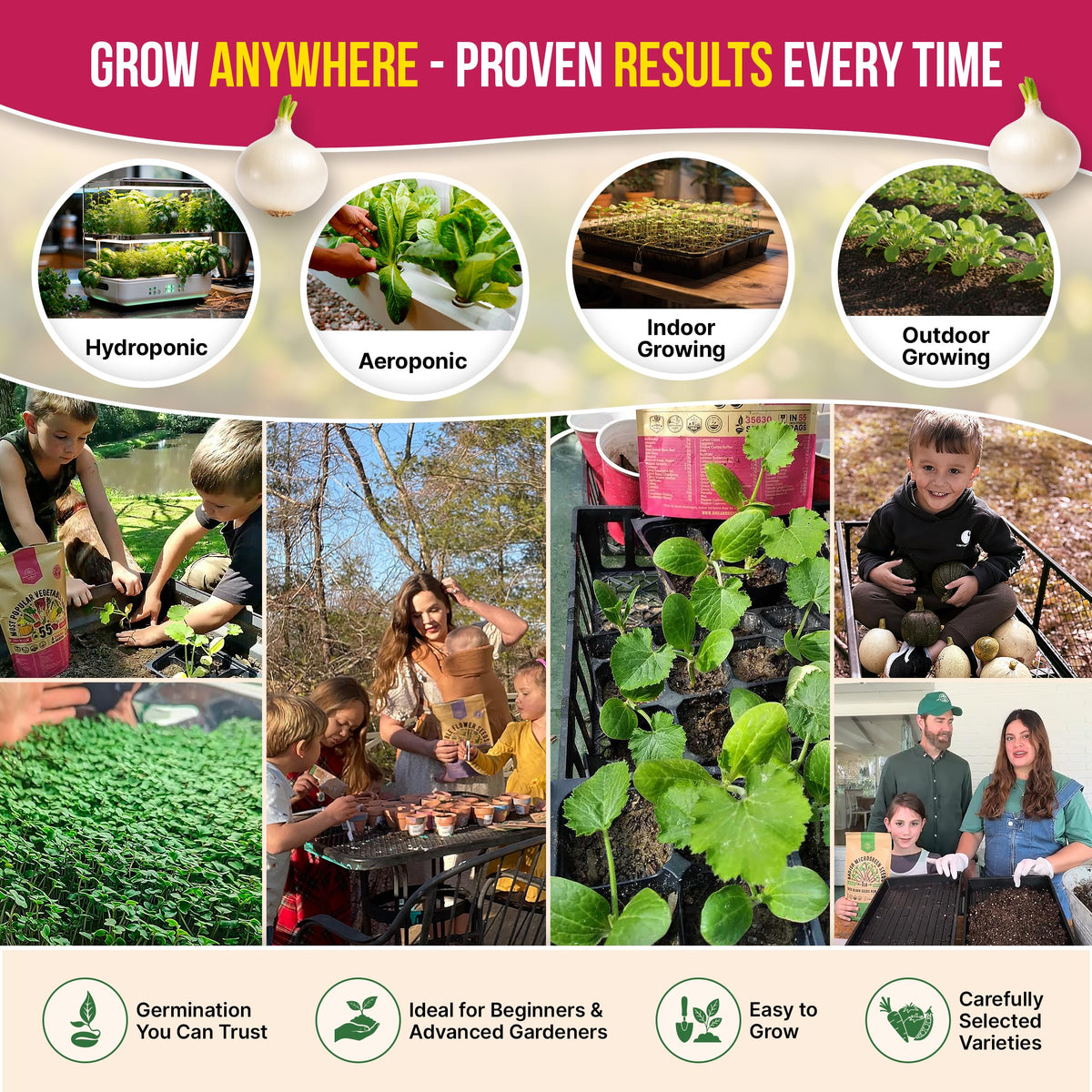 Organo Republic QR code guide provides growing tips and recipes.