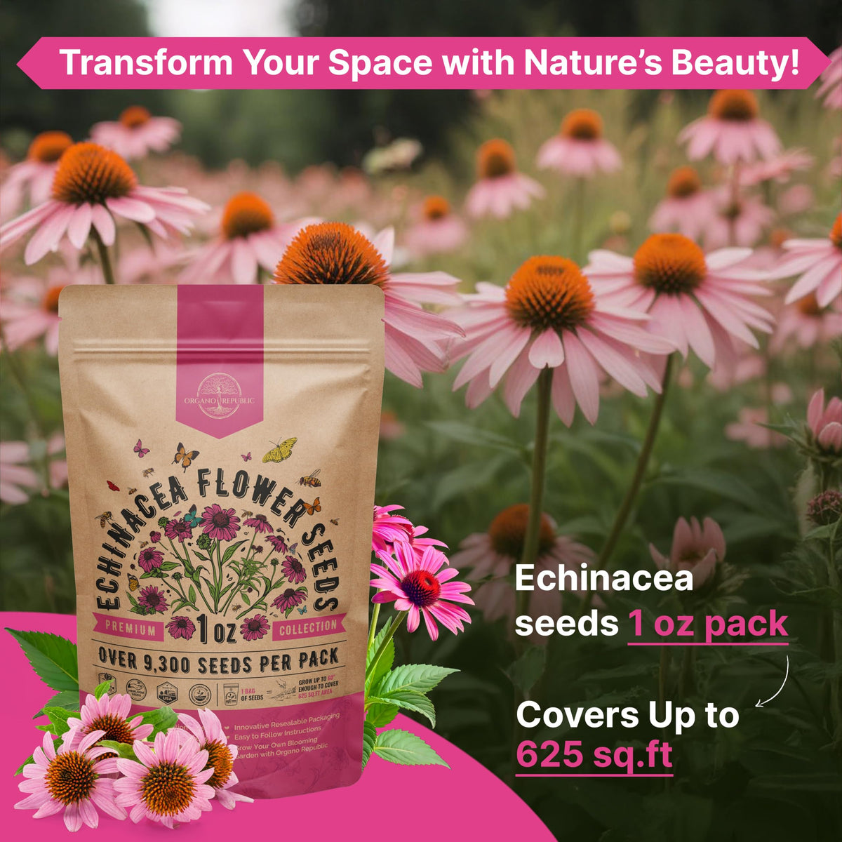 Organo Republic QR-guided sowing with online growing guide for easy planting steps.