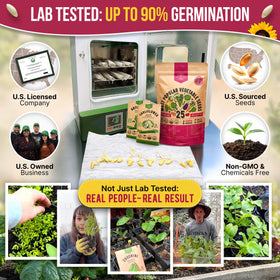 Organo Republic seed pack inside waterproof bag for indoor and outdoor planting