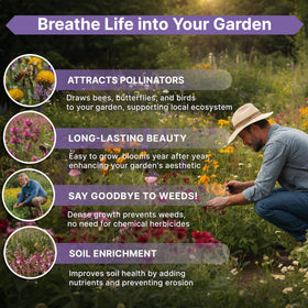 Organo Republic seed packet with QR code provides easy growing guidance