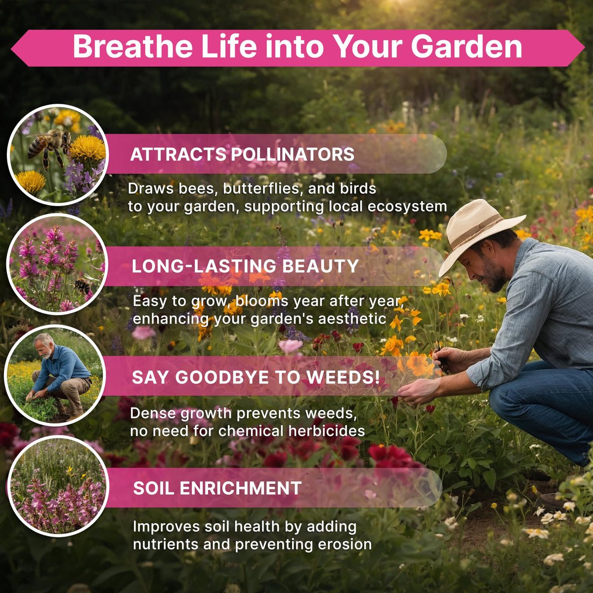 Organo Republic seed packets include QR instructions for easy growing guide.
