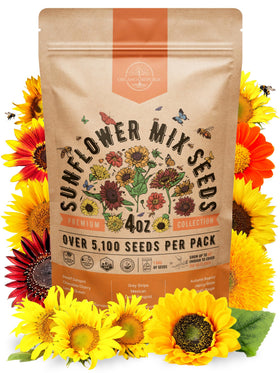 Organo Republic Sunflower Mix Pack front view showing vibrant blooms and easy planting