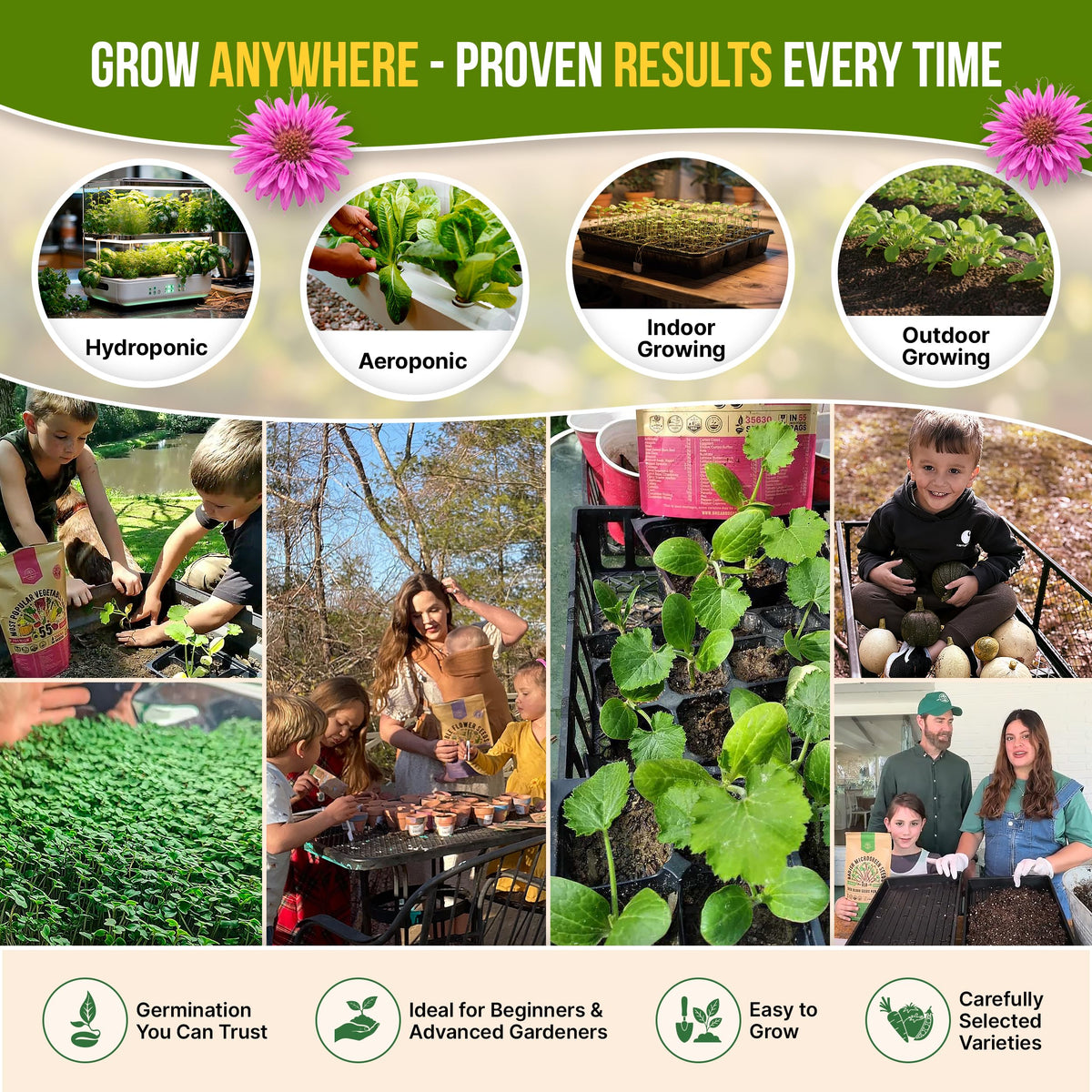 Organo Republic tested germination rate seeds indicate strong viability.