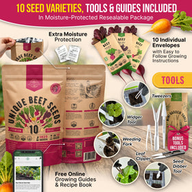 Organo Republic waterproof resealable seed bag preserves seed viability and shelf life.