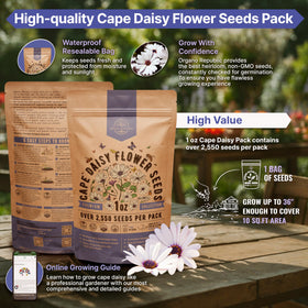 Organo Republic waterproof seed bag close-up highlighting freshness protection