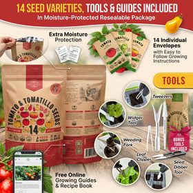 Organo Republic waterproof seed bag protects seeds during storage.