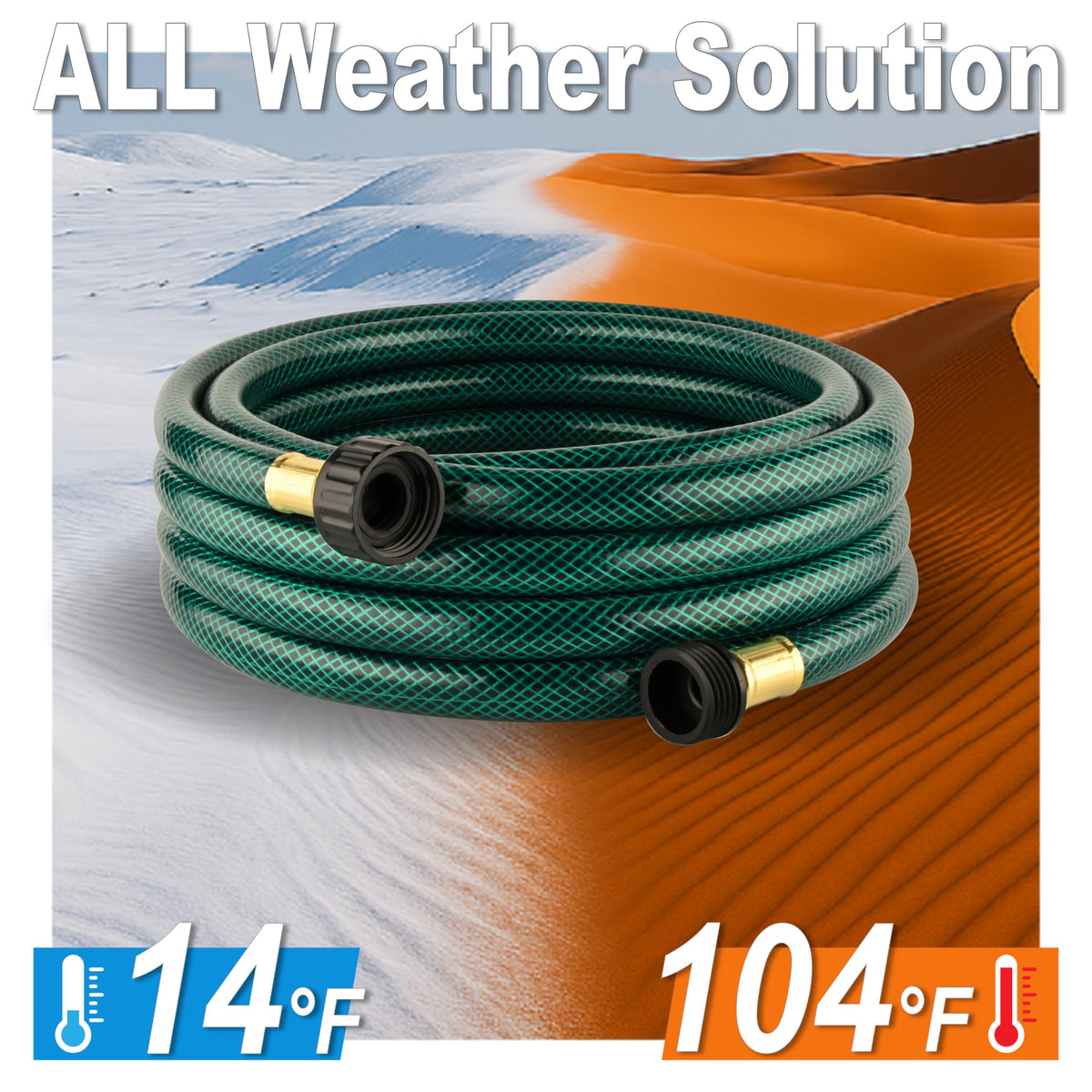 Orgrimmar 15ft garden hose shown for patio watering and small yards.