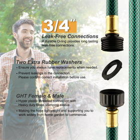 Orgrimmar Leader Hose leakproof double seals minimize leaks during high flow watering