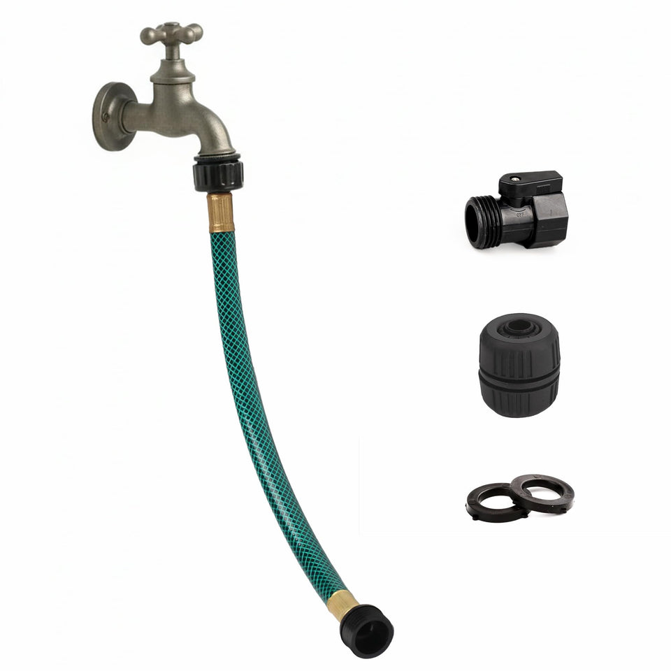 Orgrimmar Leader Hose short 1ft extension for precise garden tap connections without clutter