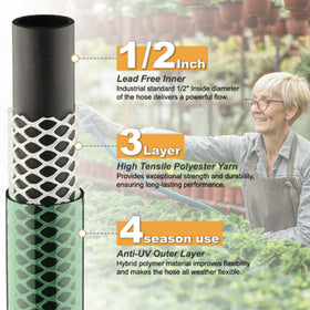 Orgrimmar Leader Hose three-layer PVC resists kinks for smooth watering in tight spaces
