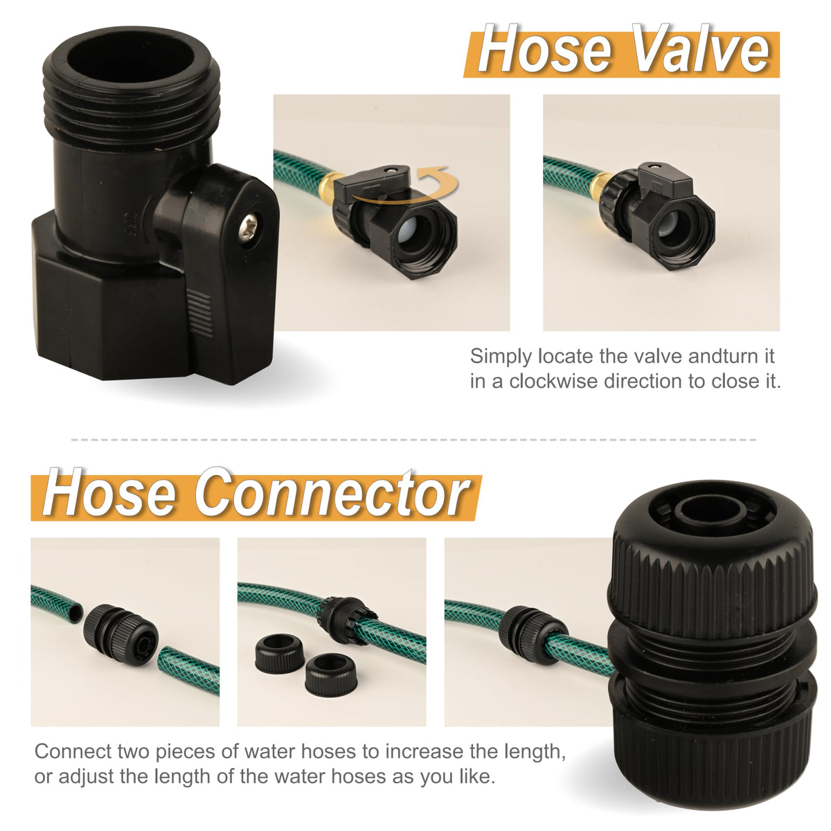 Orgrimmar Short Hose 10ft ideal for small garden watering and balcony setups.