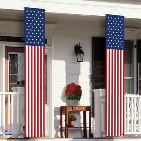 ORIENTAL CHERRY Fourth of July banner hanging for outdoor patriotic decor