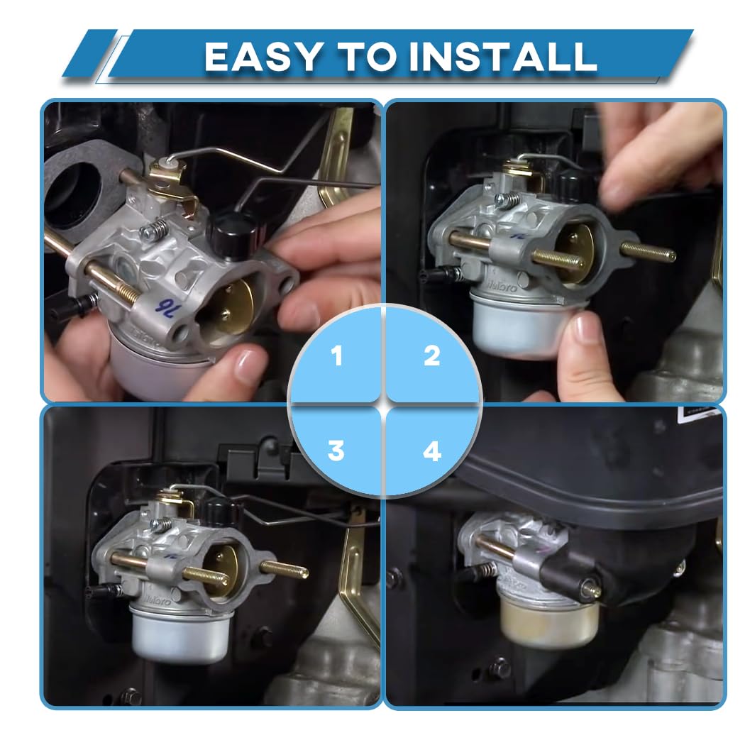 Detailed view of Oriental Power carburetor body with durable components