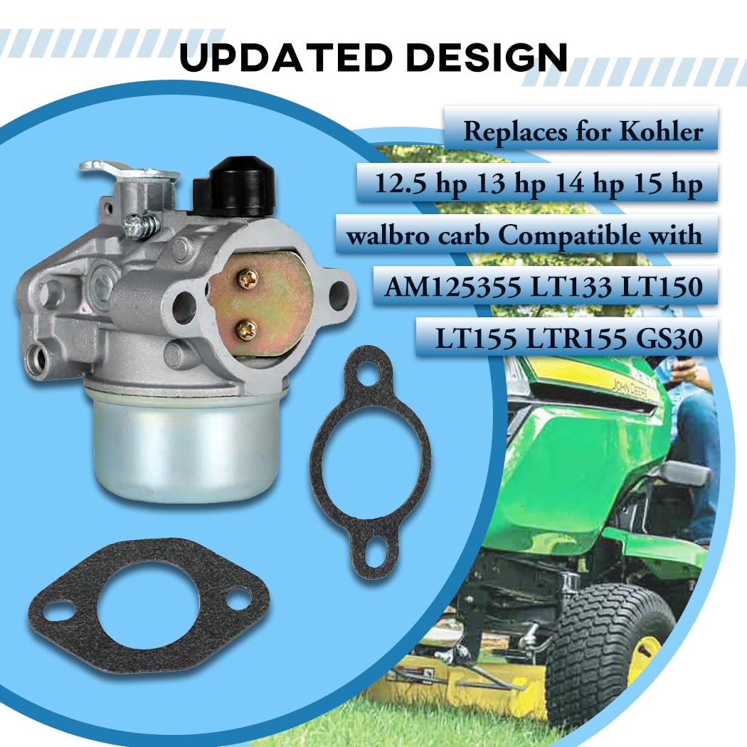 Closeup of Oriental Power Kohler CV13S carburetor showing precise construction