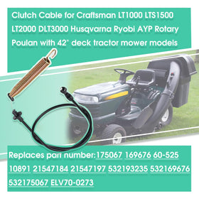 Oriental Power deck cable for DLT3000 helps maintain consistent mower control.