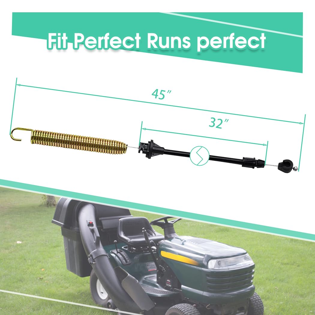 Oriental Power Poulan deck cable supports durable operation during mowing tasks.