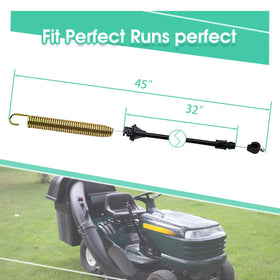 Oriental Power Poulan deck cable supports durable operation during mowing tasks.