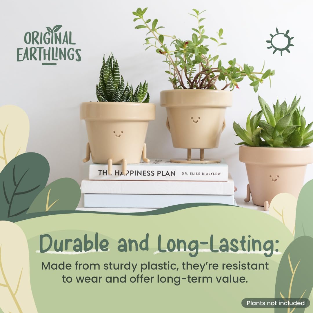 Original Earthlings smiley-face pot, adds cheerful decor and conversation starters.