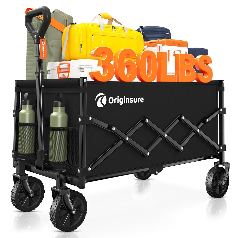 Originsure collapsible wagon cart assembled for easy outdoor transport and quick setup.
