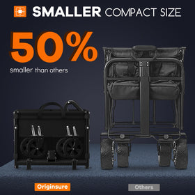 Originsure black finish wagon looks sleek for everyday use
