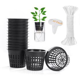 ORIMERC 30-pack net cups with 3-inch diameter for versatile hydroponic setups