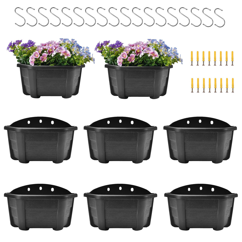 ORIMERC self-watering wall planter 9.8-inch assembly for easy mounting and plant care.