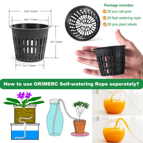 ORIMERC self-watering wick cord extends irrigation for plant care during vacations