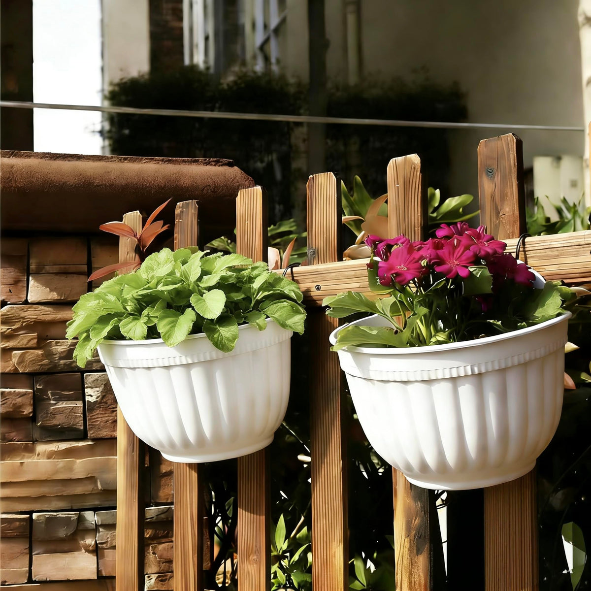 ORIMERC wall hanging planter with hardware included for quick setup