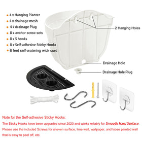 ORIMERC wall planter hanging assembly demonstrating easy mounting for indoor decor.
