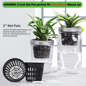 ORIMERC wide lip 3-inch net pot fits standard cultivation holes securely