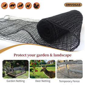 ORIVOGAS 55gsm HDPE weave fence against wildlife with durability.