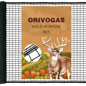 ORIVOGAS Deer Fence Netting protects gardens from deer while covering 6.5x50ft