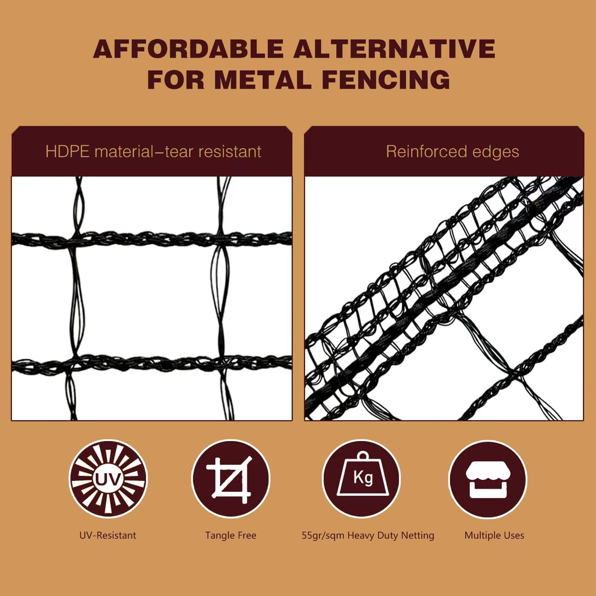 ORIVOGAS Multi-Use Fence suits gardens, pets, and child safety