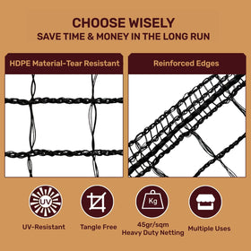 ORIVOGAS versatile netting used on fruit trees and raised beds